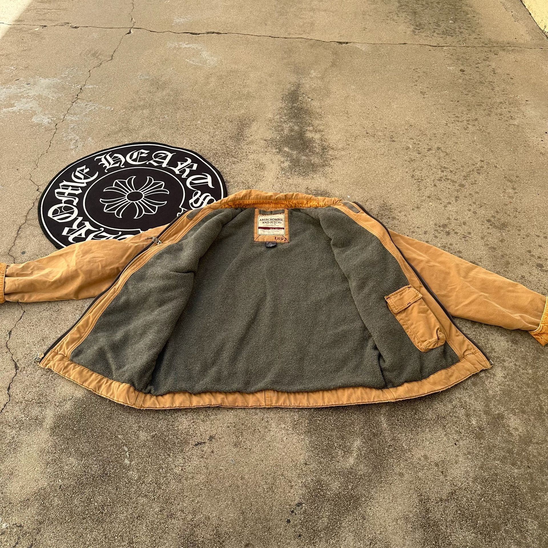 Abercrombie & Fitch Workwear Canvas Detroit Jacket Tan Medium 4