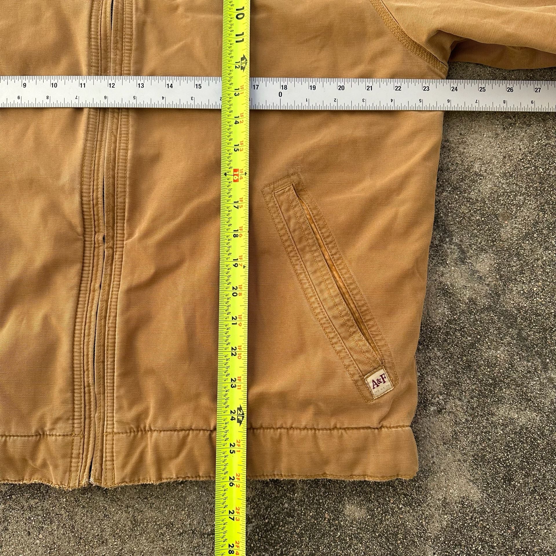 Abercrombie & Fitch Workwear Canvas Detroit Jacket Tan Medium 8