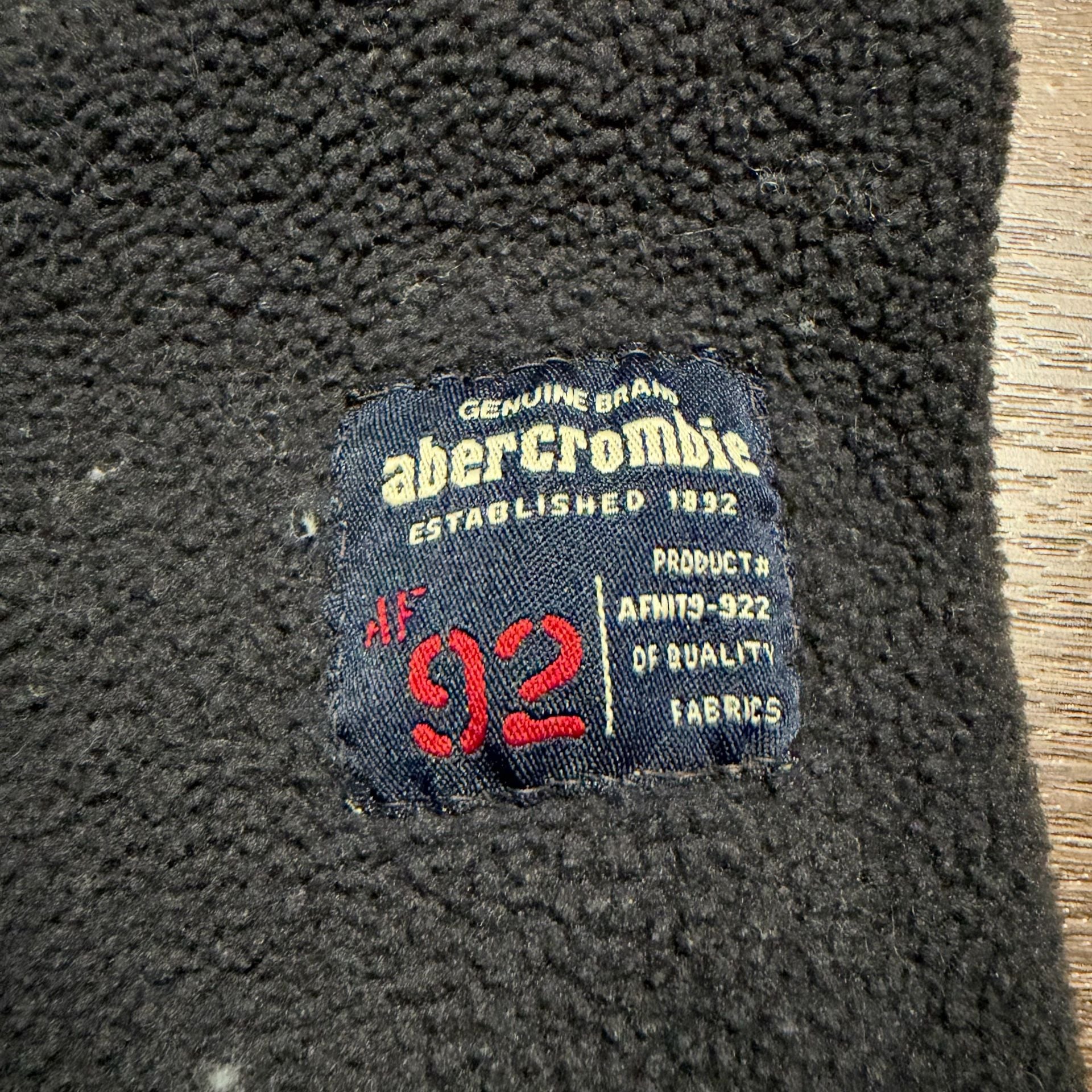 Essential Vintage Abercrombie & Fitch Fleece Jacket Size XL Navy Blue Full Zip 8