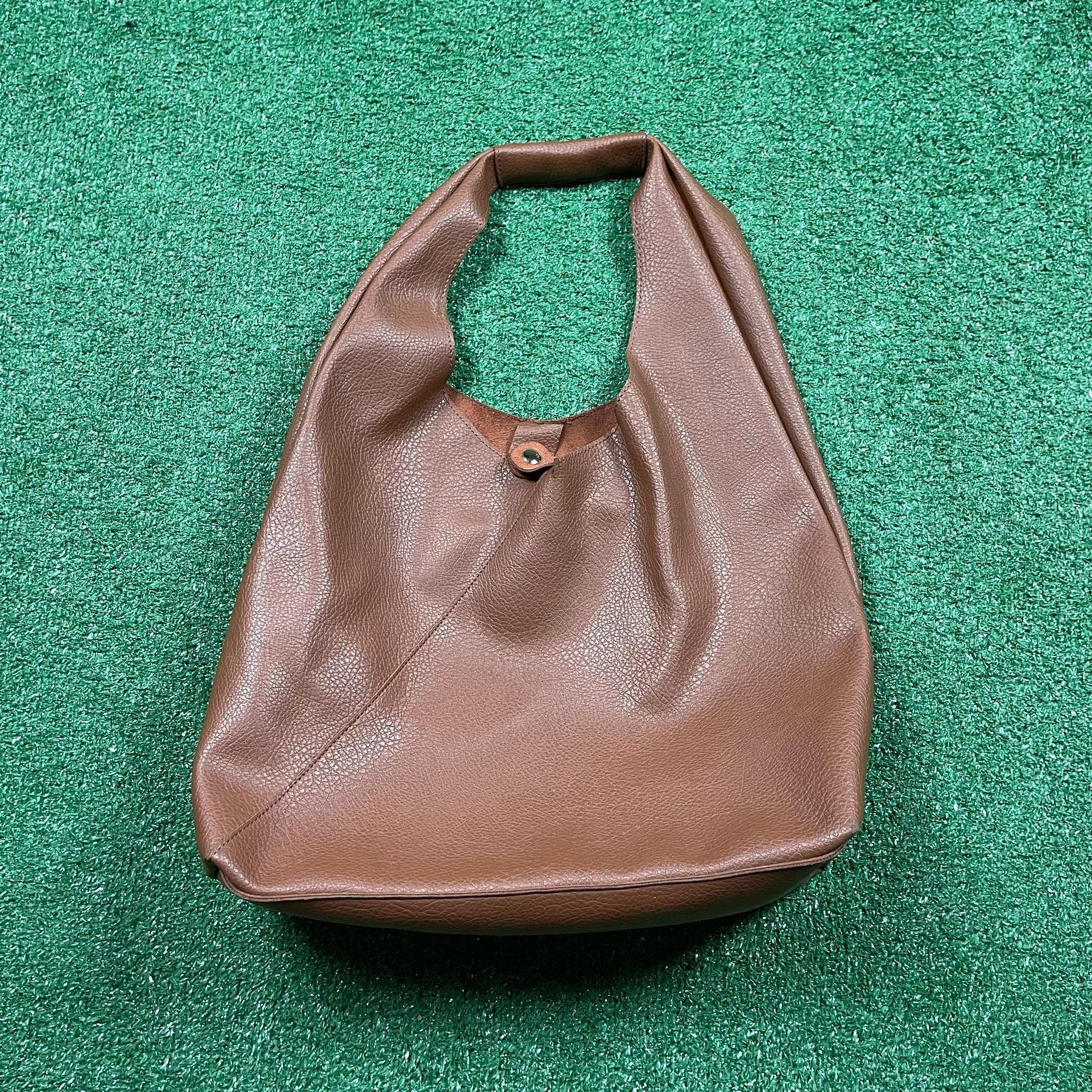 Banana Republic Leather Hobo Shoulder Bag Brown 2