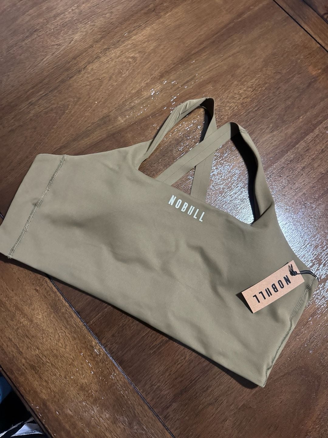 NOBULL Tactical Green Longline Sports Bra XL 1
