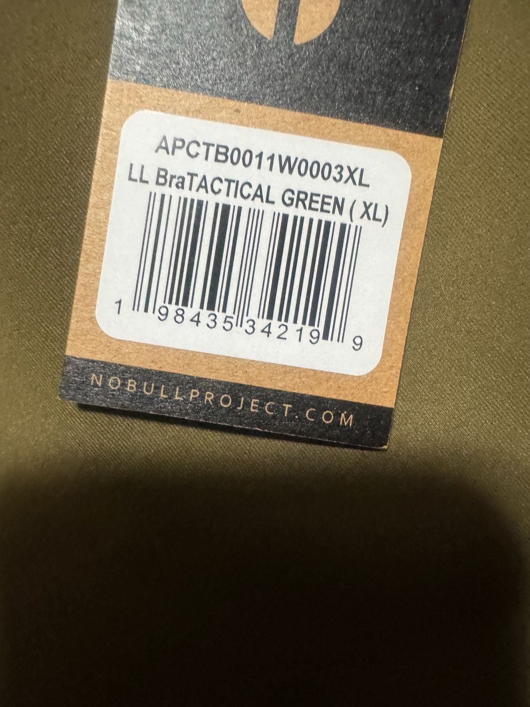 NOBULL Tactical Green Longline Sports Bra XL 2