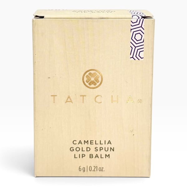 Tatcha Camellia Gold Spun Lip Balm 0.21 oz New