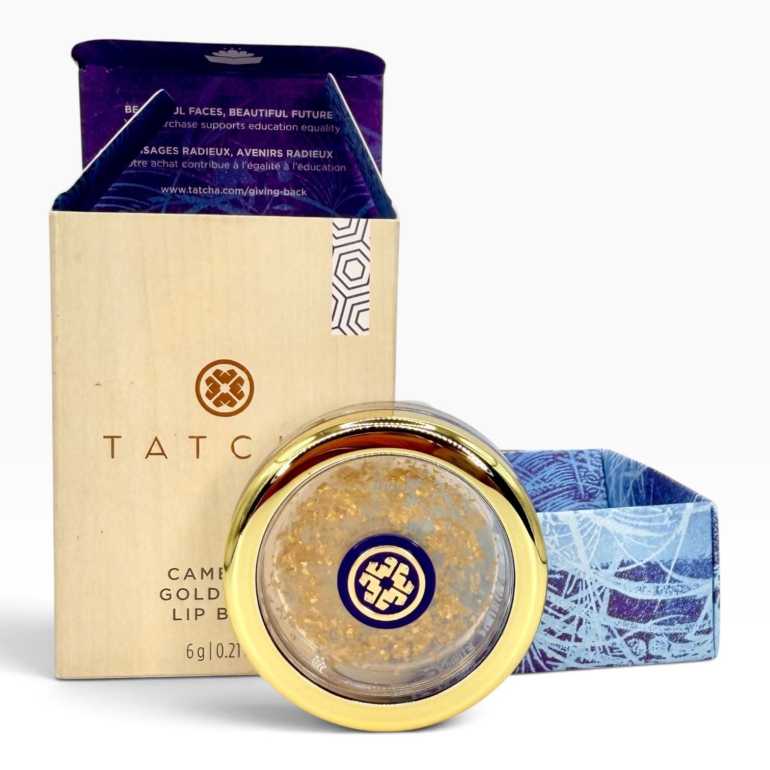 Tatcha Camellia Gold Spun Lip Balm 0.21 oz New 5