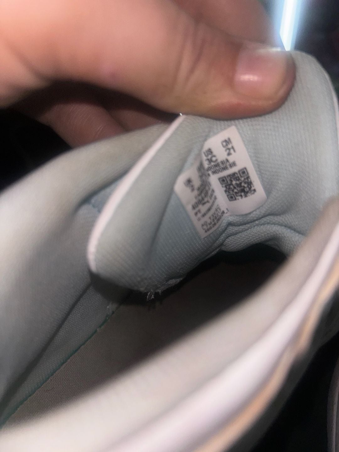 Puma youth size 3 high top mint sneakers with charm 5