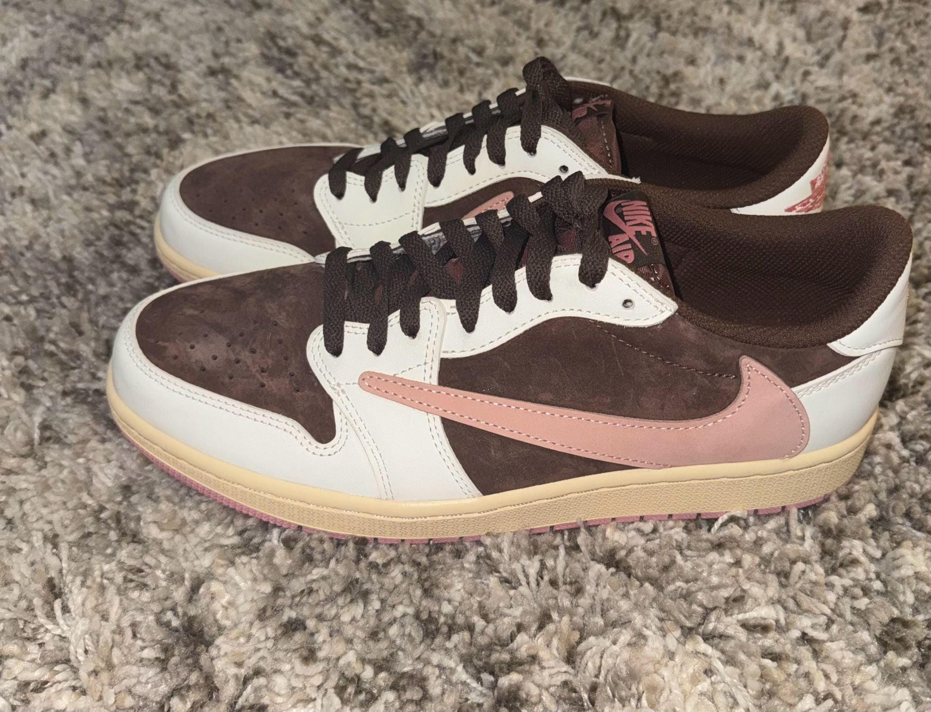 Travis Scott x Air Jordan 1 Low OG Dark Pony Pink Oxford DZ4137-206 4