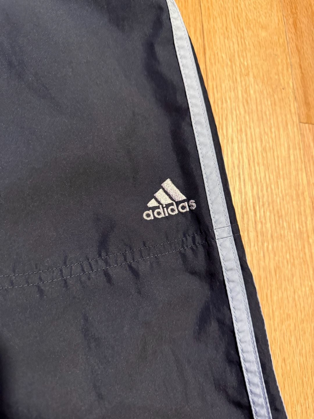 Adidas Track Pants Size XL Black 3 Striped Y2K Joggers 6