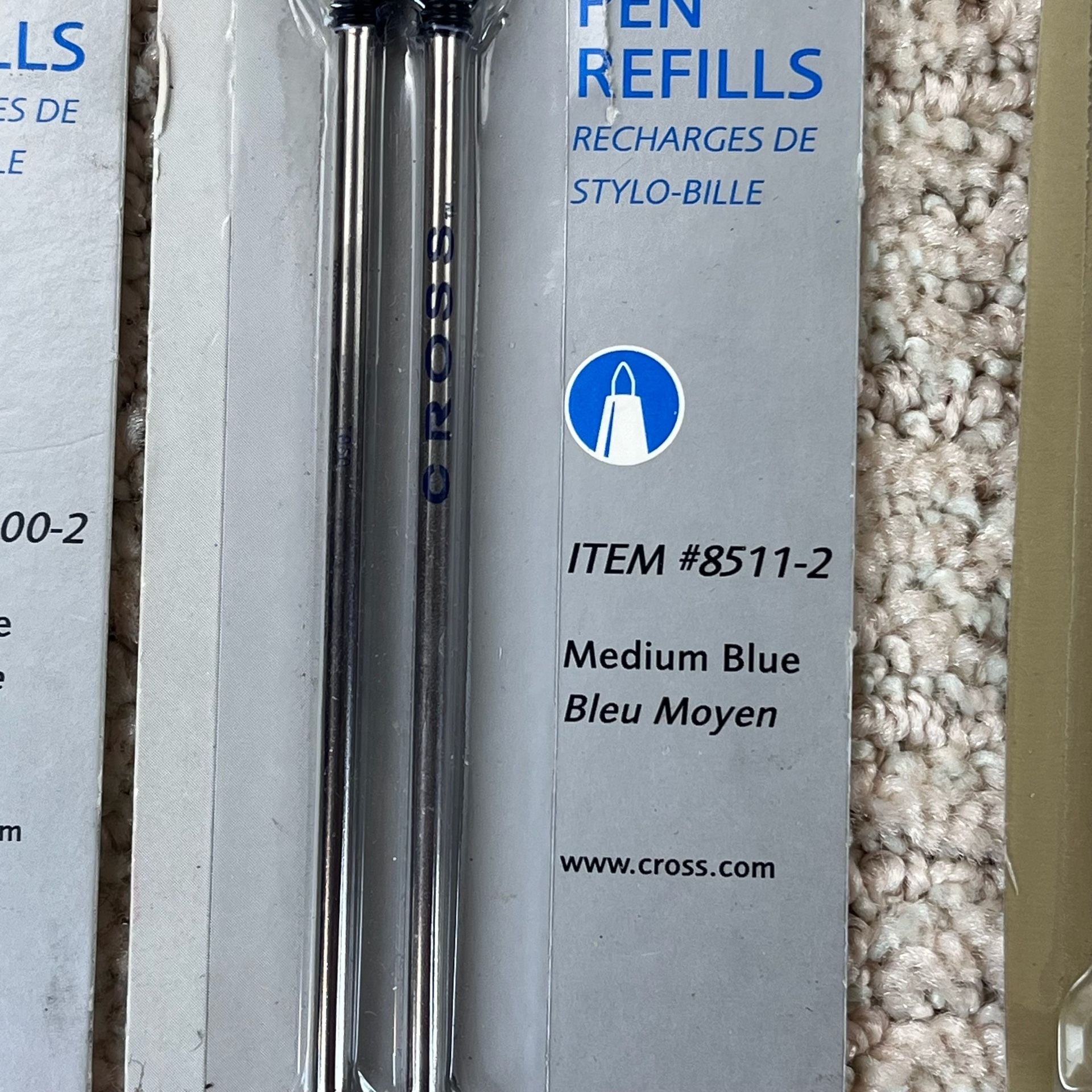 Cross and Mont Blanc Ballpoint Pen Refills Bundle 3