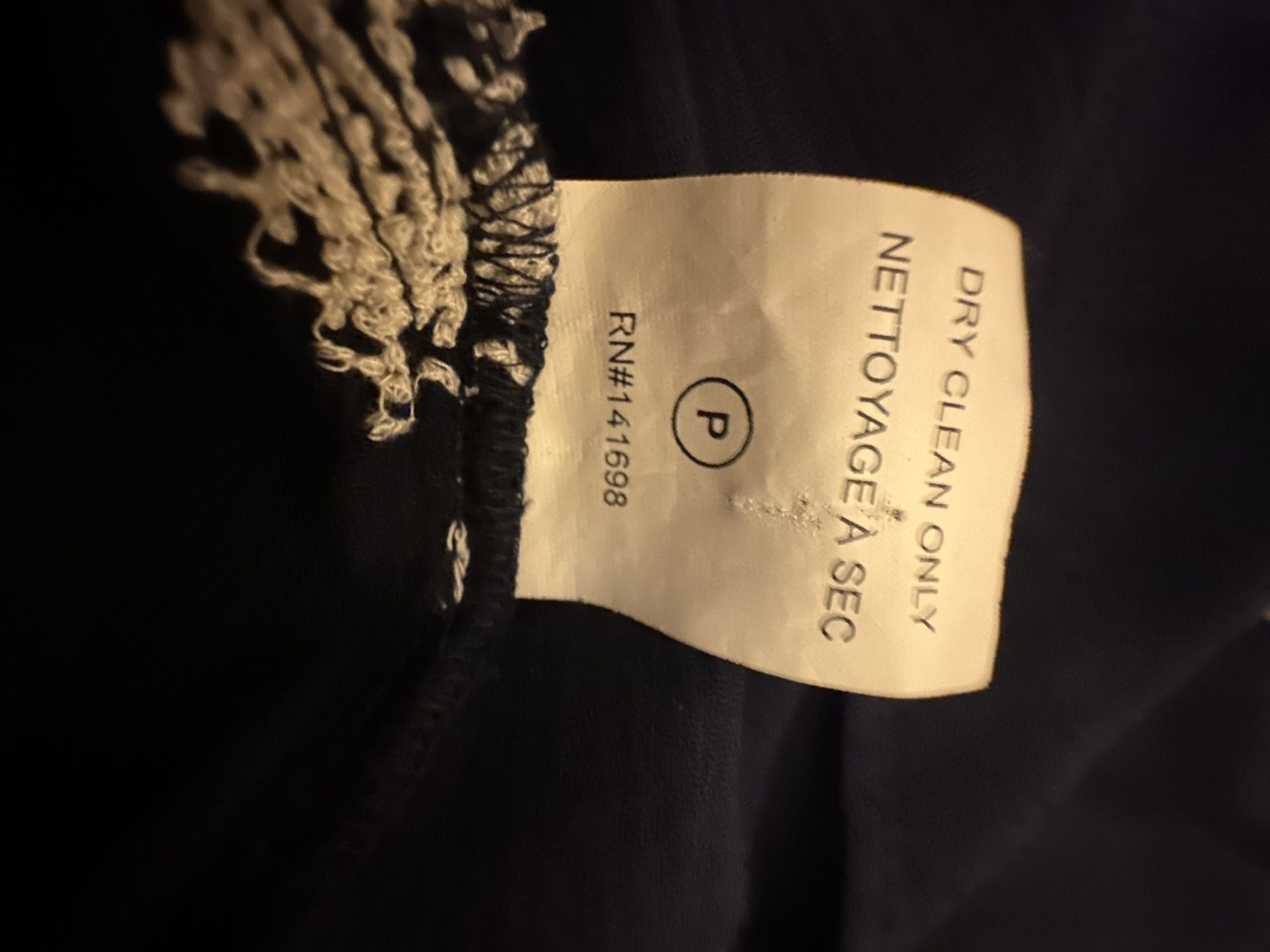 Ridiculously Gorgeous Ramy Brook Navy Boho Tassel Top Size M/L 12