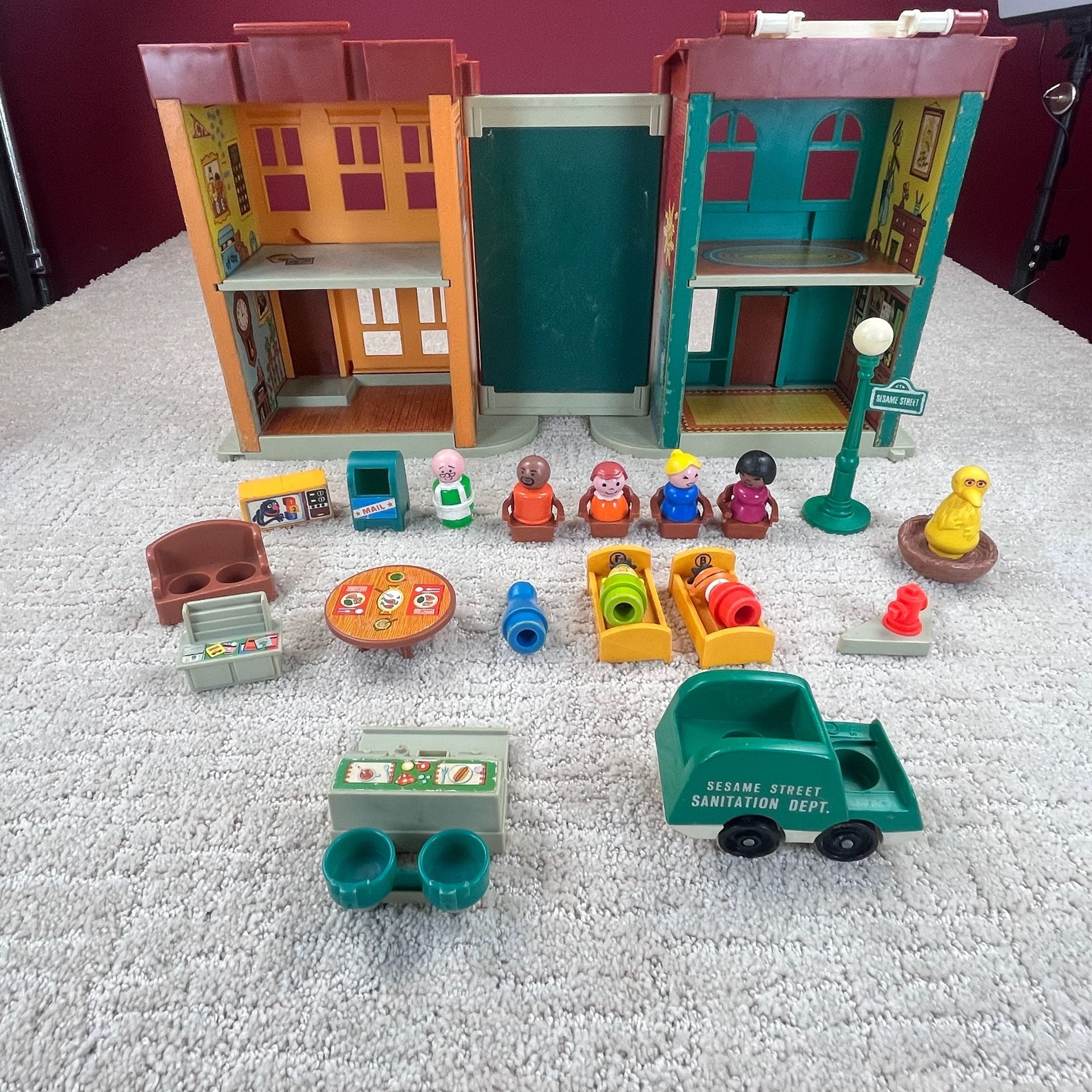 Fisher-Price Sesame Street Play Family Set #938 Vintage 1974 1