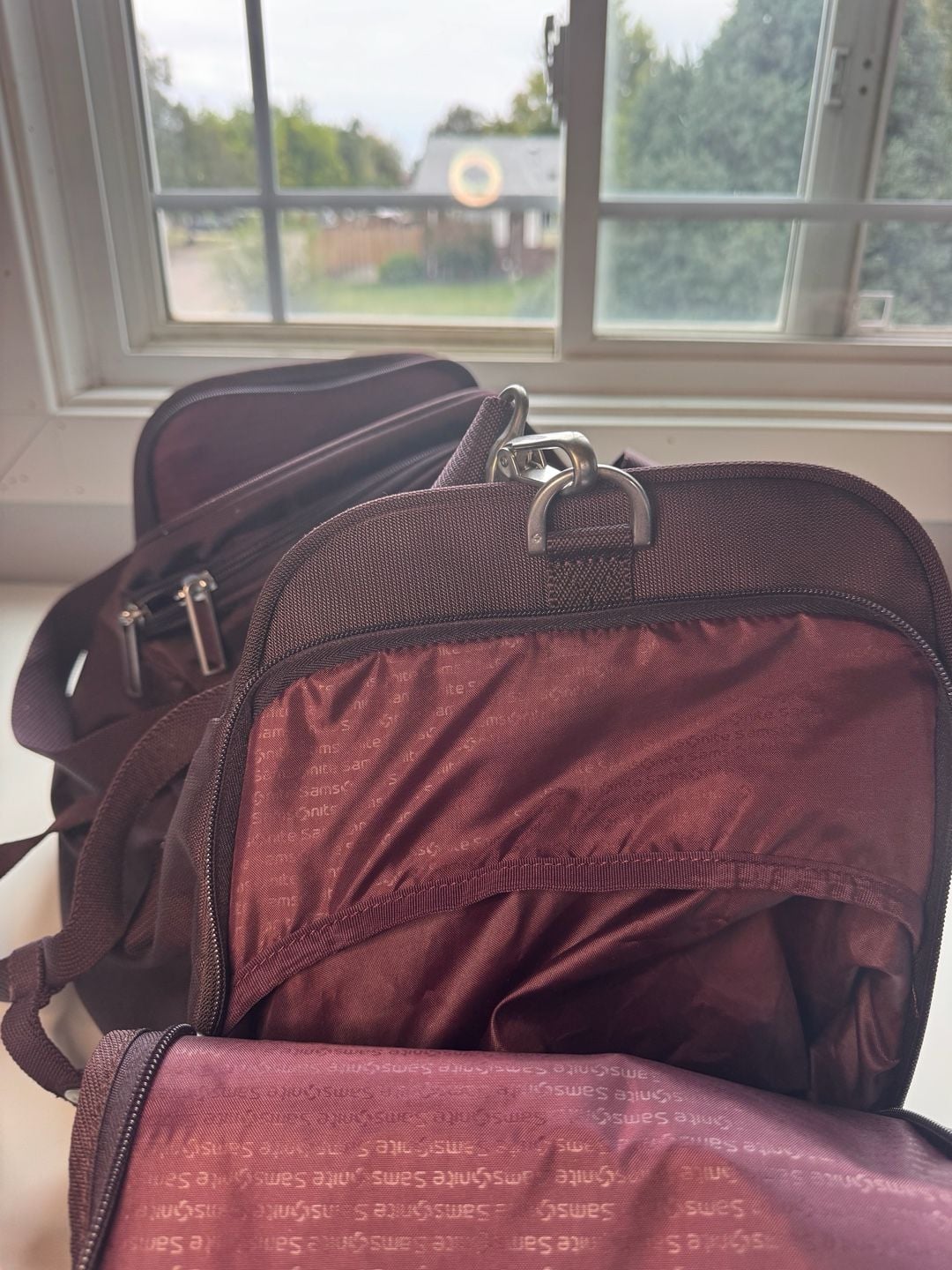 Samsonite Travel Duffel Bag Purple Recycled Materials 8