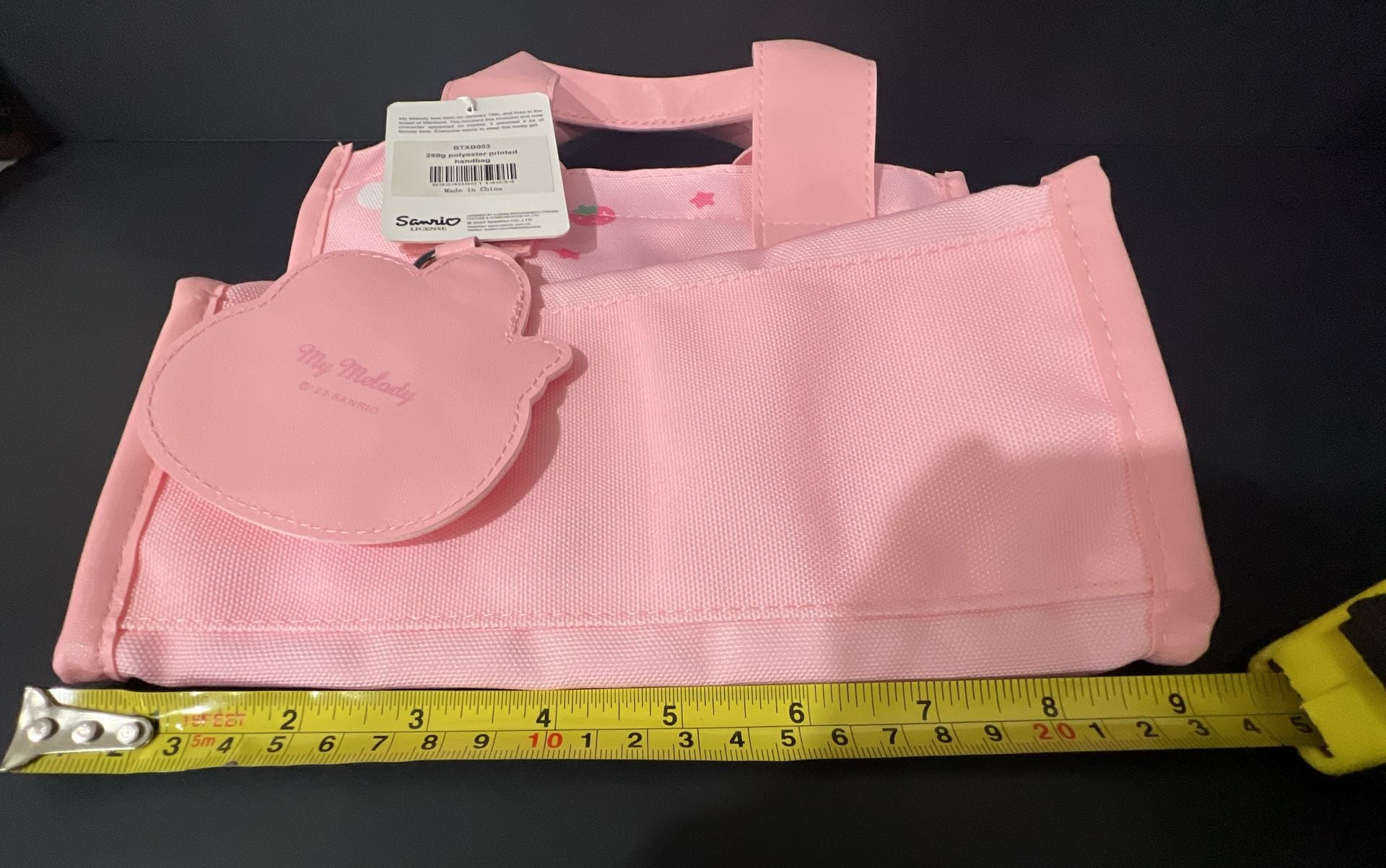 Sanrio My Melody Polyester Printed Handbag BTXB003 Pink 8