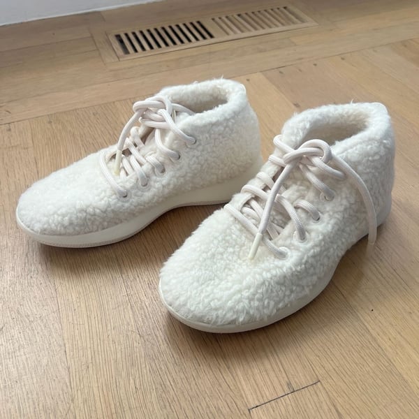 Allbirds Wool Runner-Up Mizzle Double Fluff White Women's Size 6