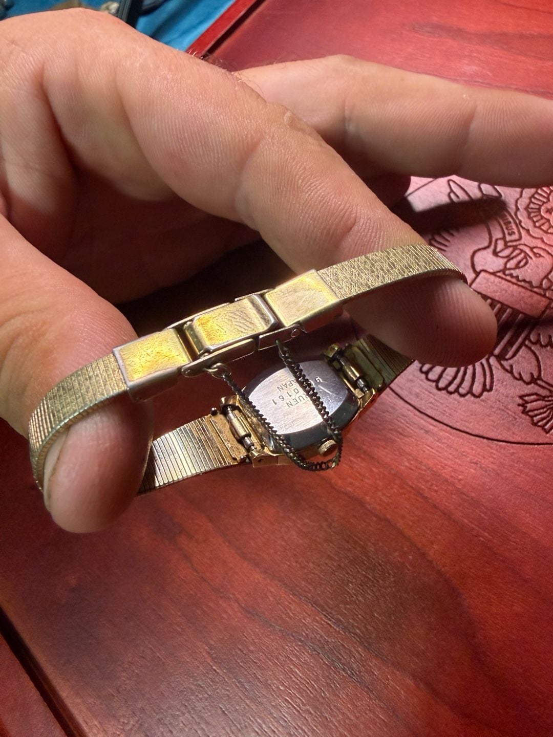 Vintage Gruen Quartz Gold Tone 6