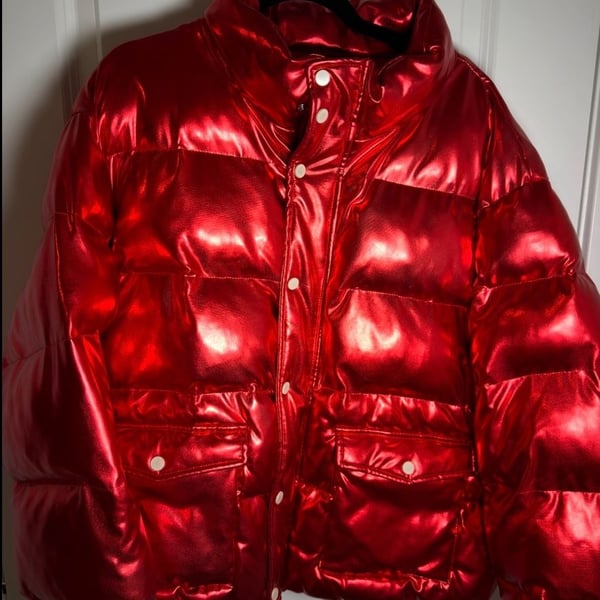 PrettyLittleThing Red Puffer Jacket