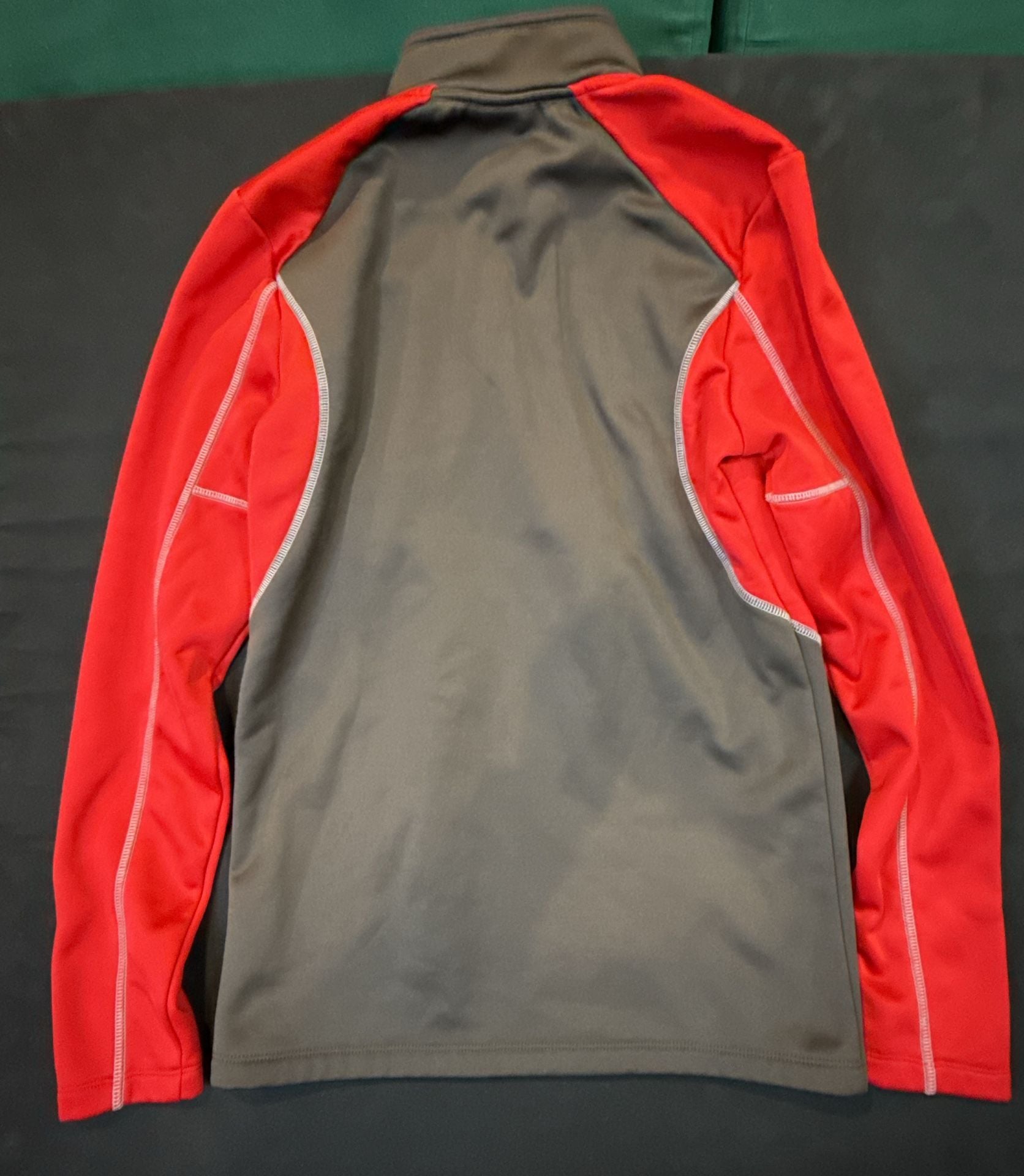 New Era Tampa Bay Buccaneers 1/4 Zip Pullover Size S Pewter Red Jacket 4