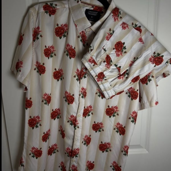 Flower print men’s summer set