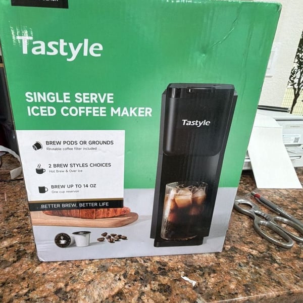 Tastyle Single Serve Iced Coffee Maker Classic Black