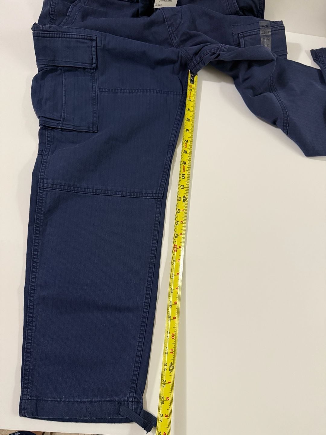 American Eagle Lived-In Cargo Pant Size 36/32 Navy Blue Flex 7