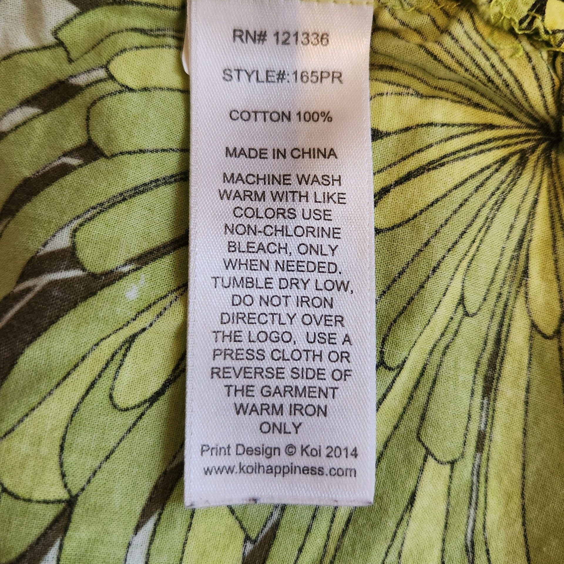 Koi by Kathy Peterson Blouse Size M Floral Print Short Sleeve Top 7