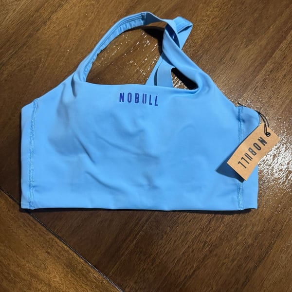 Nobull Drive Racerback Sports Bra Light Blue