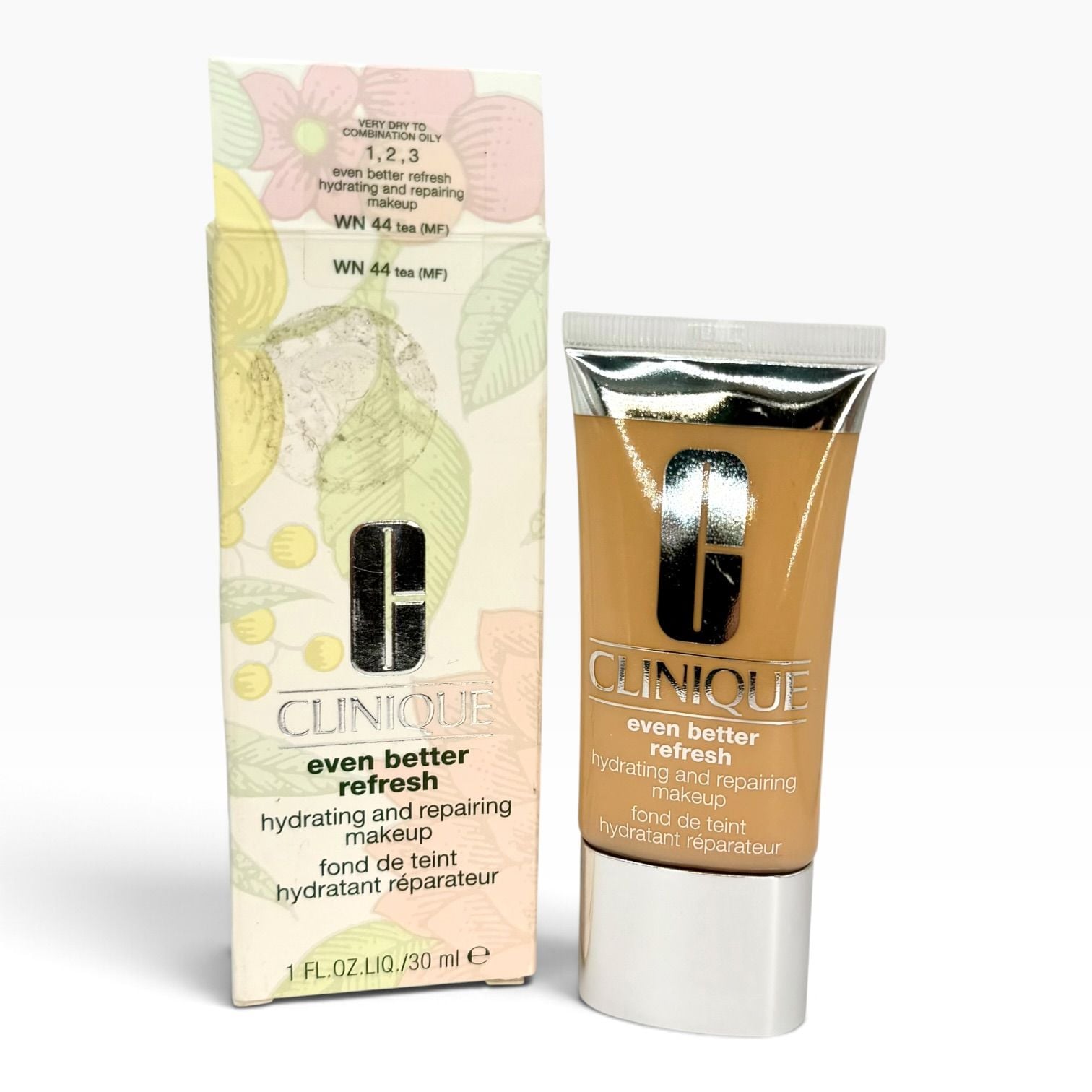 Clinique Even Better Refresh Foundation WN 44 Tea 1 oz 30ml Open Box 1