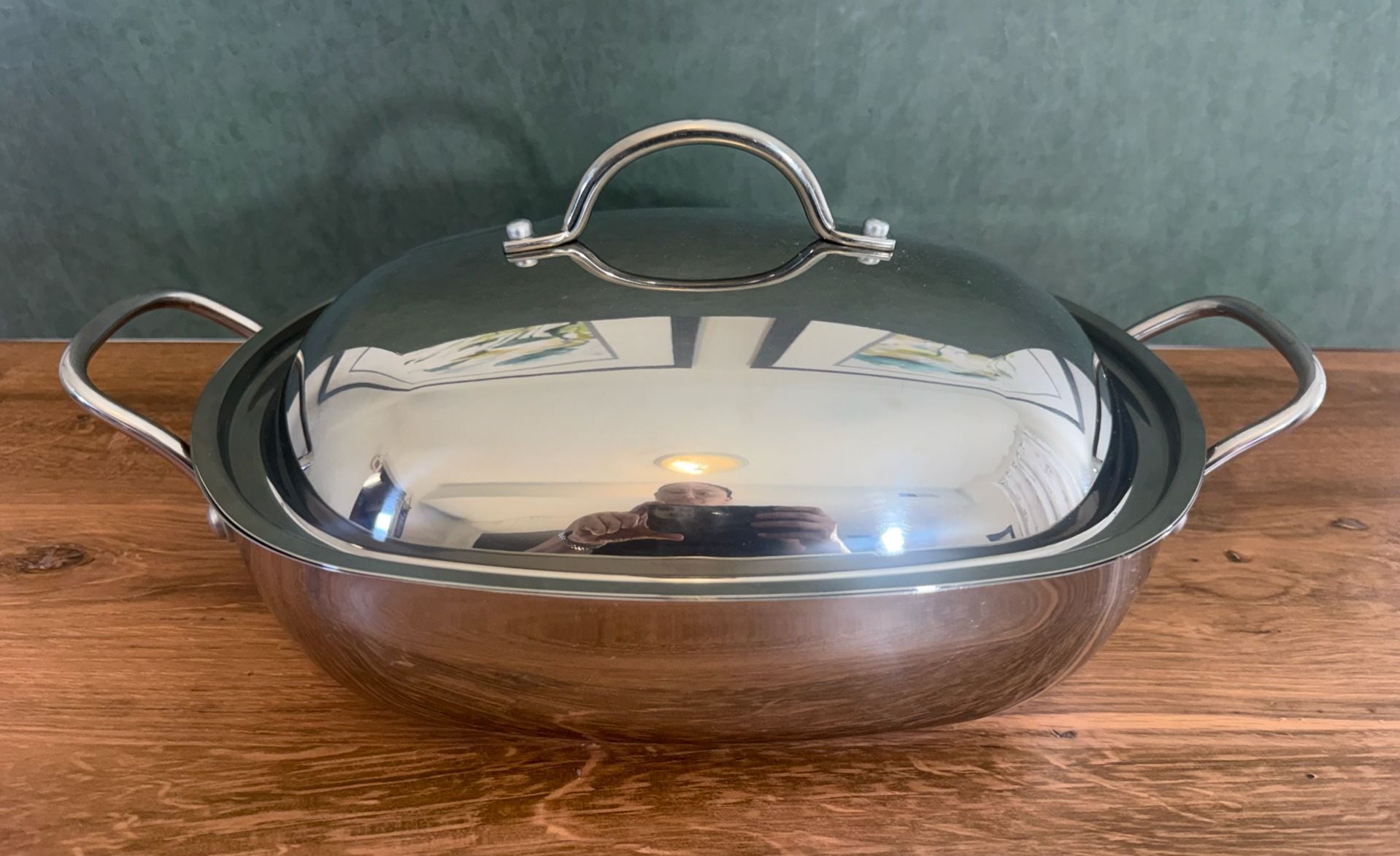 Farberware Covered Buffet Casserole 12.5" x 10" Stainless Steel 2
