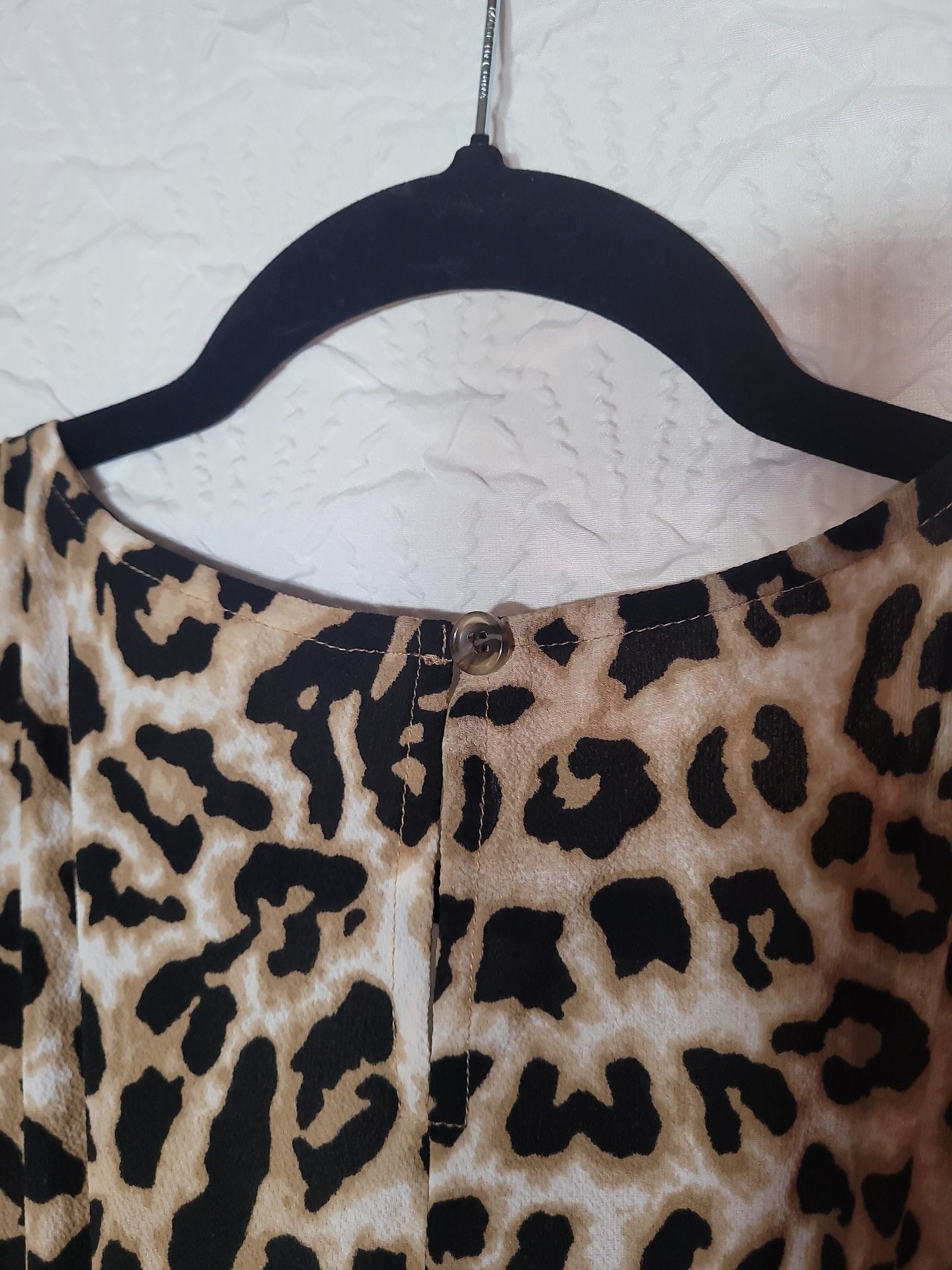 Lane Bryant Plus Size Brown Leopard Print Bow Tie Front Dress 4