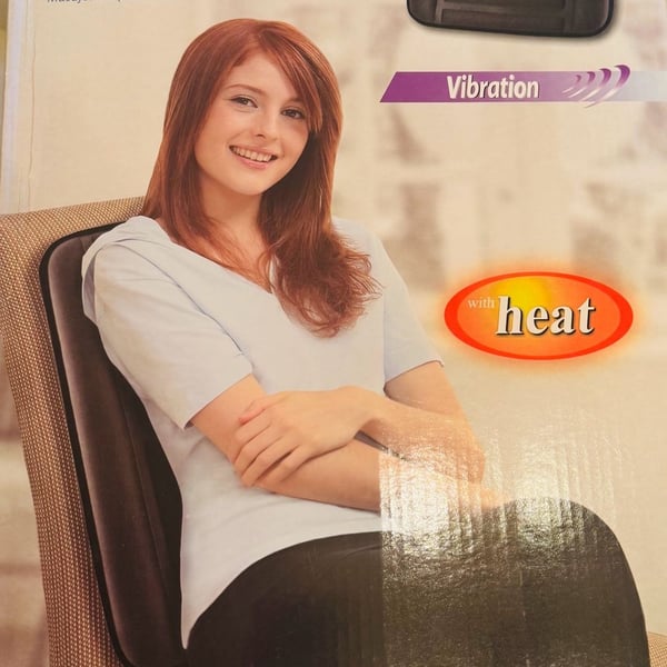 Spa Massage Back Massager with Soothing Heat and Vibration