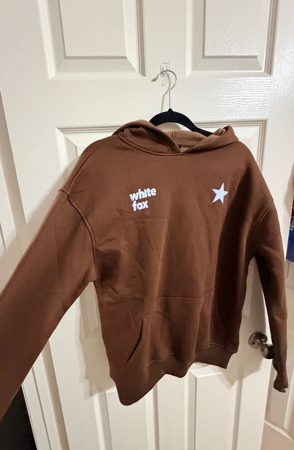 White Fox From The Archives Hoodie Size XS/S Brown Star 2