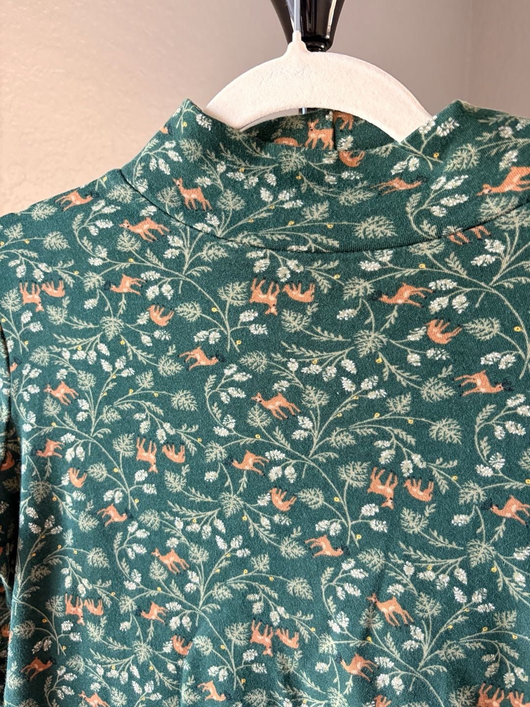 Croft & Barrow The Classic Mockneck Tee Size S Green 6