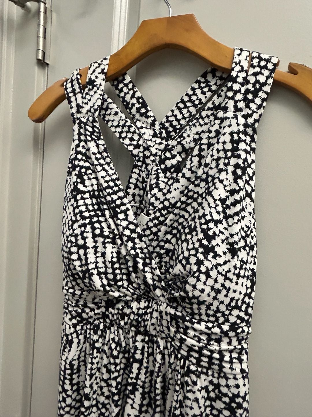 Soma Dress Size XS Black And White Patterned Cross Back 3