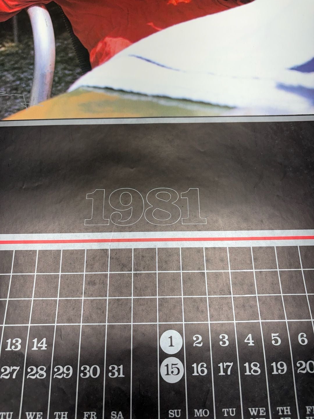 Fila Vintage Bjorn Borg 1981 Tennis Wall Calendar Poster-6 different images RARE 2