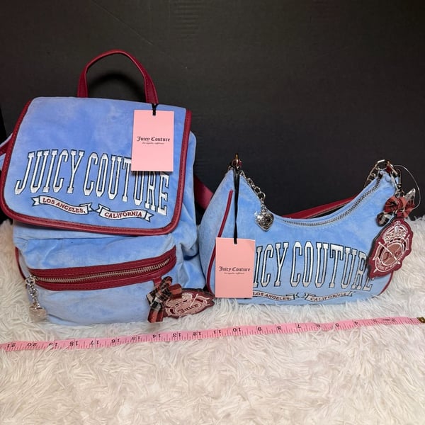 Juicy Couture Couture University Backpack Bel Air Blue