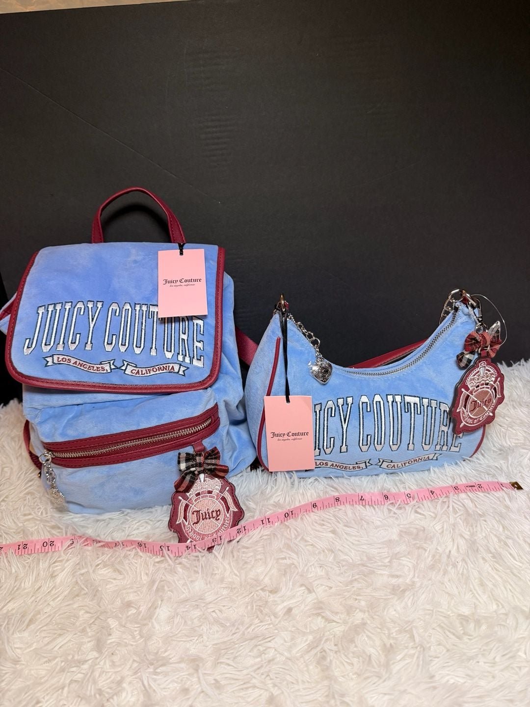 Juicy Couture Couture University Backpack Bel Air Blue 9