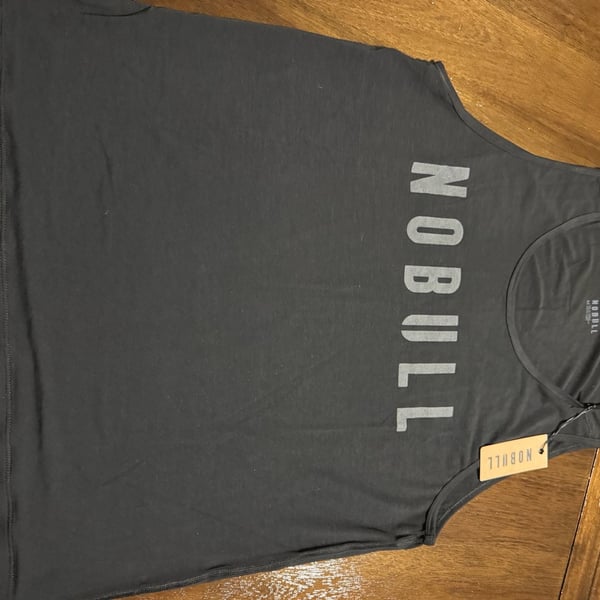 Nobull Men's Dark Fallen Rock U Tank Top Size M Black