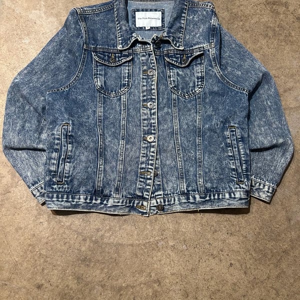 The Style Between Us Acid Wash Denim Jacket