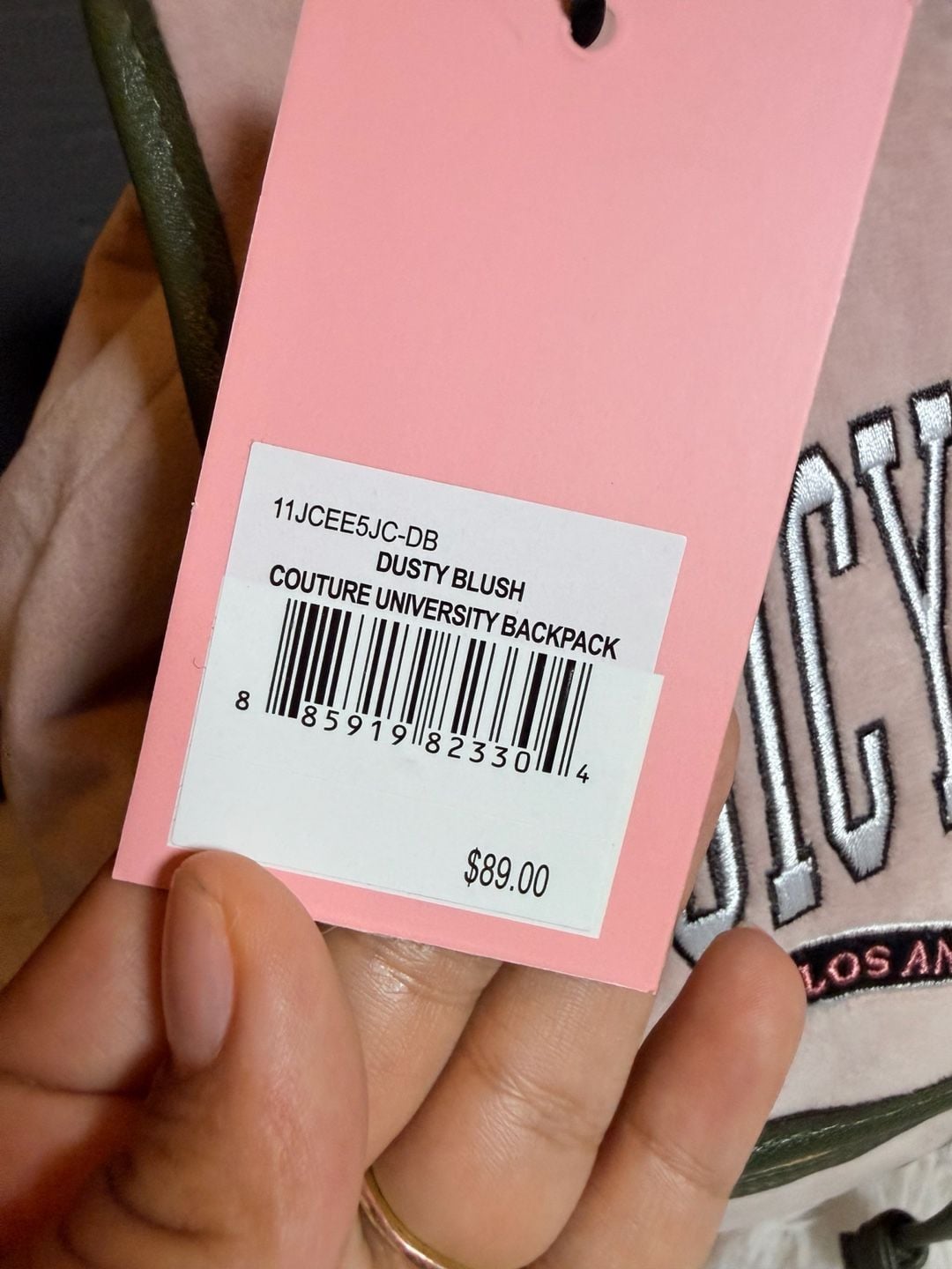 Juicy Couture Dusty Blush Couture University Backpack 7