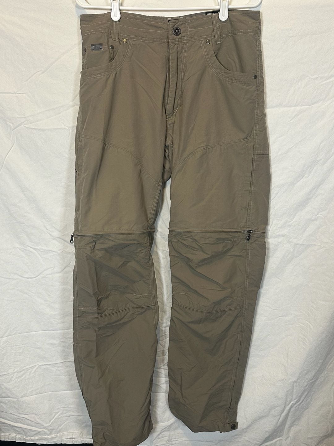 Kuhl Liberator Convertible Stealth Pants Size 32x32 Khaki Outdoor Hiking 2