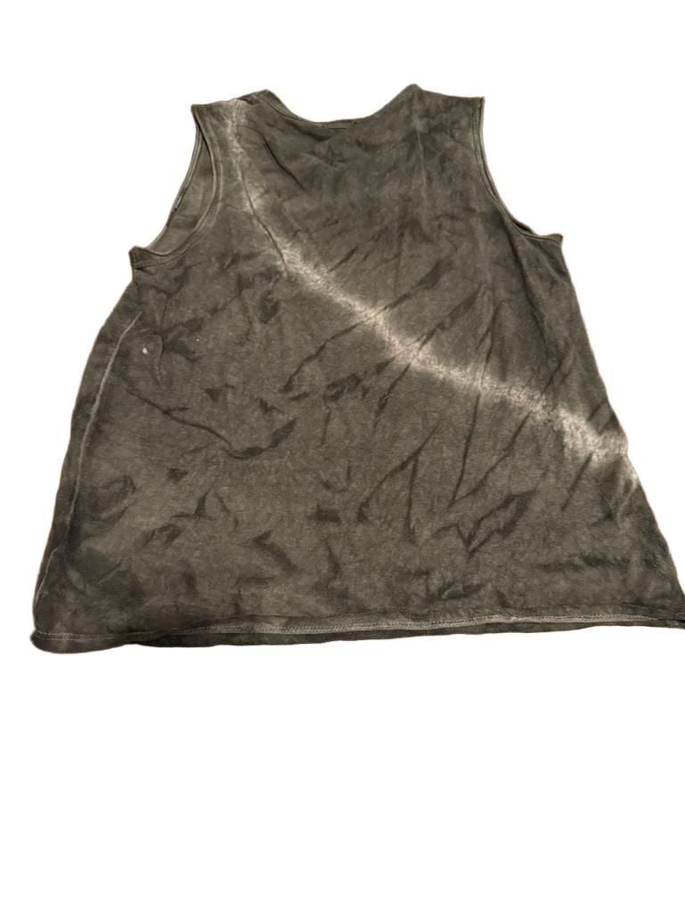 James Perse Tie Dye Tank Top Size 1 Black Cotton Sleeveless Pocket small 3