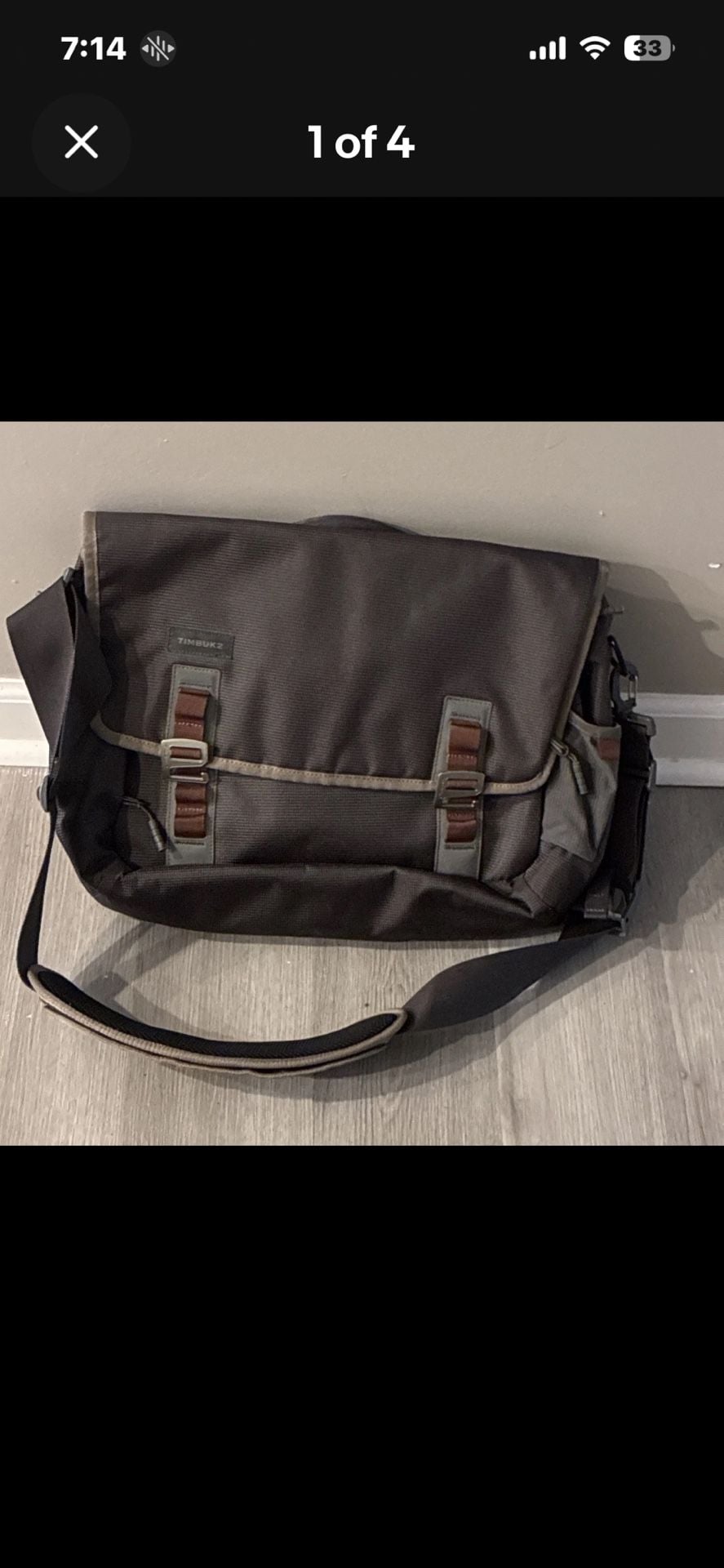 Timbuk2 Command Laptop Messenger Bag Black Brown 2