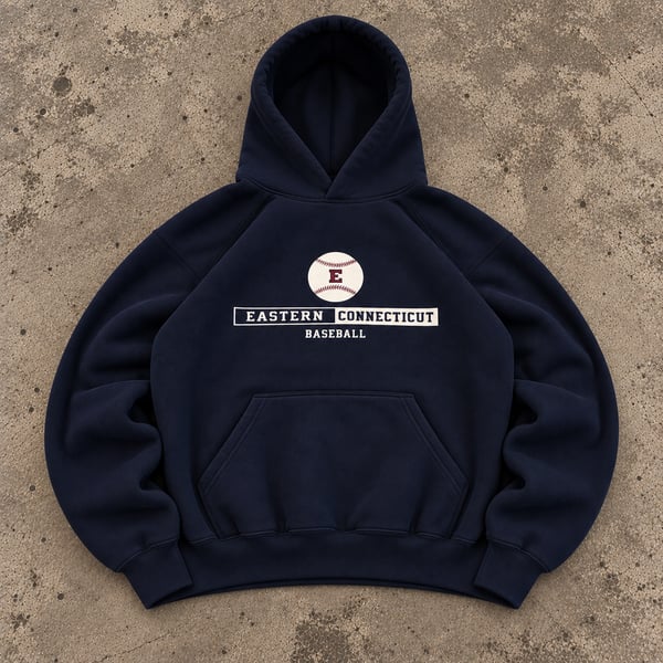 Eastern Connecticut State Warriors Baseball Hoodie Navy