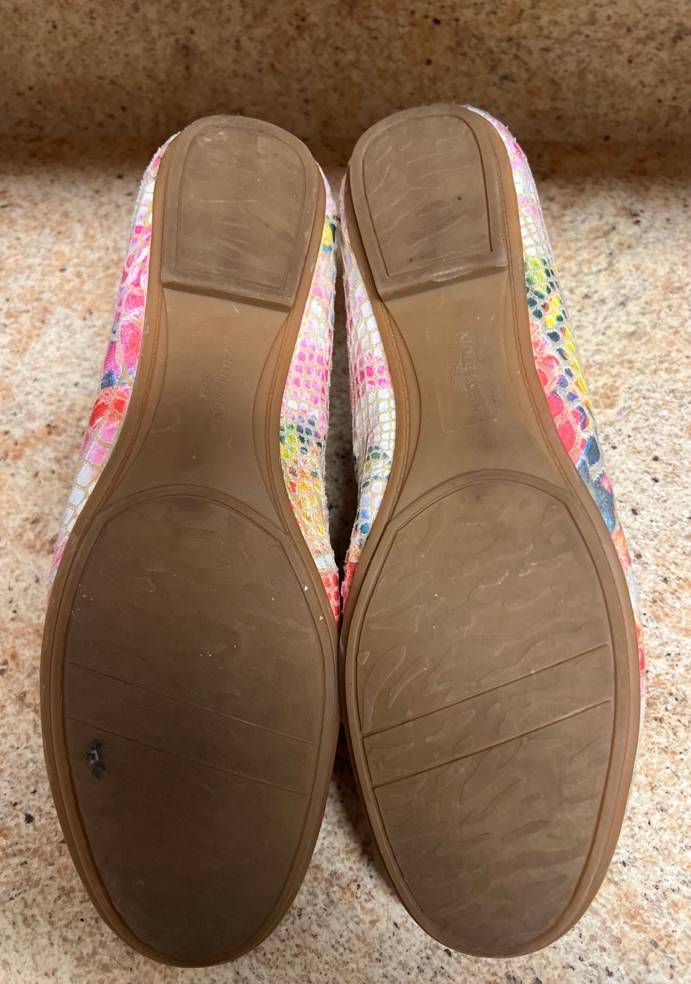 Anne Klein Loafers Size 10M Multicolor Snakeskin Print Buckle 7