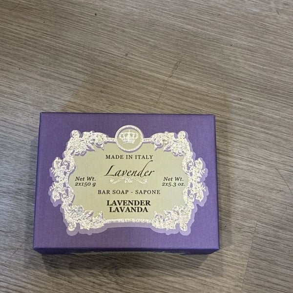 Sapone Toscano Lavender Bar Soap Set of 2
