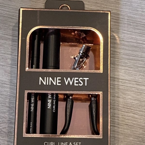 Nine West Curl, Line & Set 3pc Eye Essentials & Curler Set