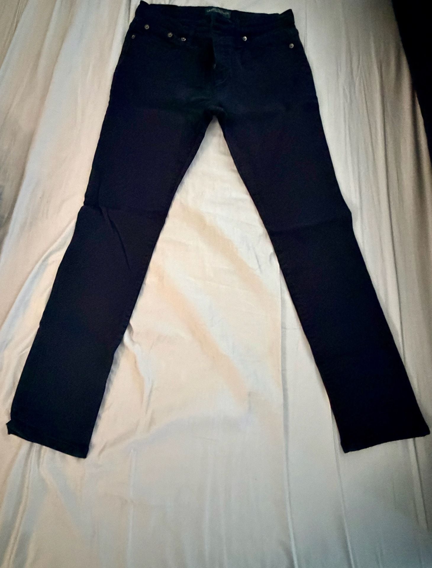 Lauren Jeans Co. Ralph Lauren Petite Black Skinny Jeans Size 8P 2