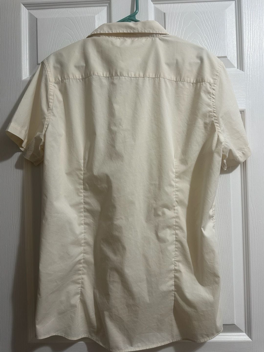 Coofandy Shirt Size L Cream Short Sleeve 3