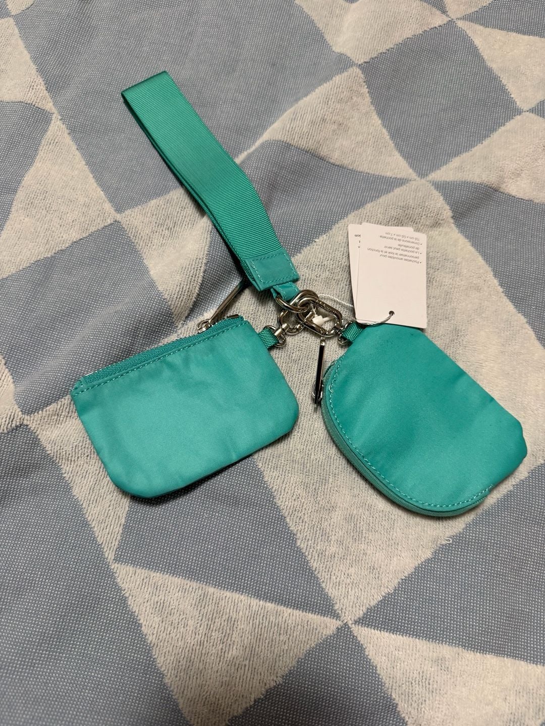 Lululemon Dual Pouch Wristlet Paradise Green Vapor 4