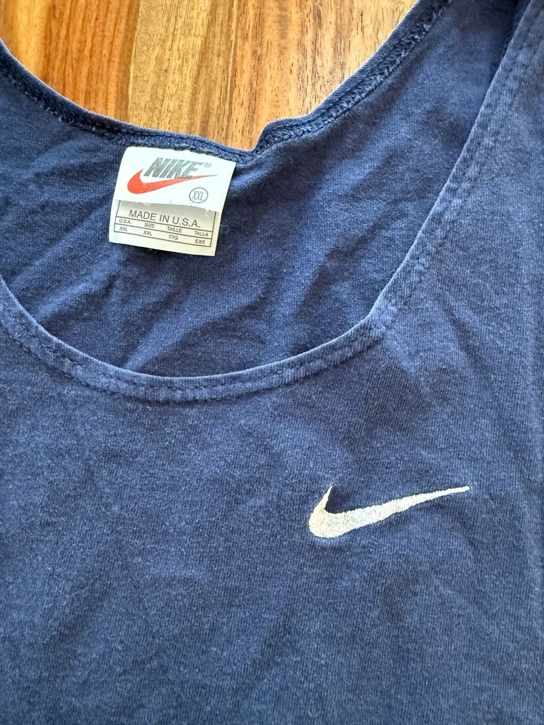 Nike Vintage Navy Blue Tank Top Size XL Made in USA 3