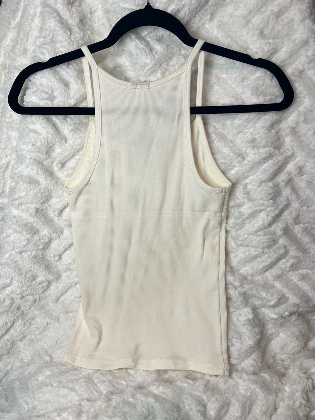 SKIMS Scoop Long Tank Size M Marble Ribbed Cami Top 4